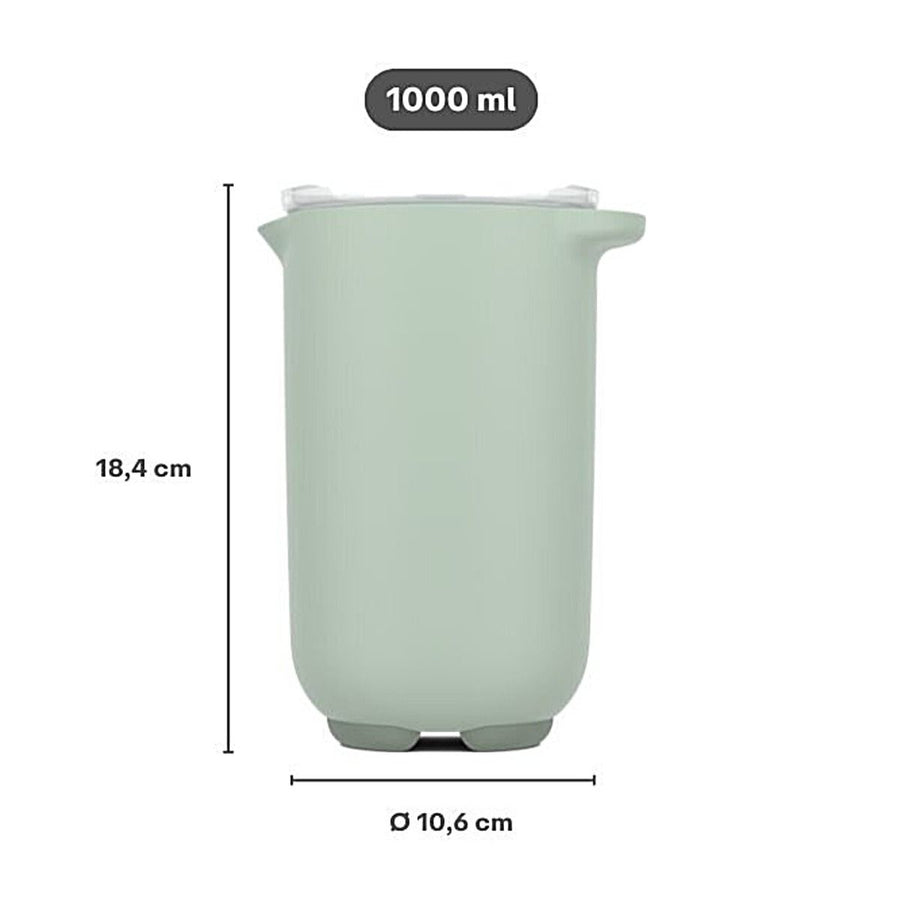 mixbeker chef it 1000 ml met deksel - nordic sage