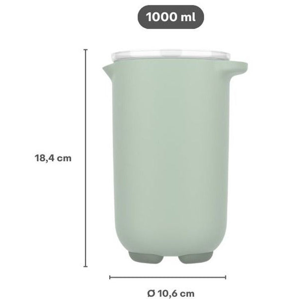 mixbeker chef it 1000 ml met deksel - navy