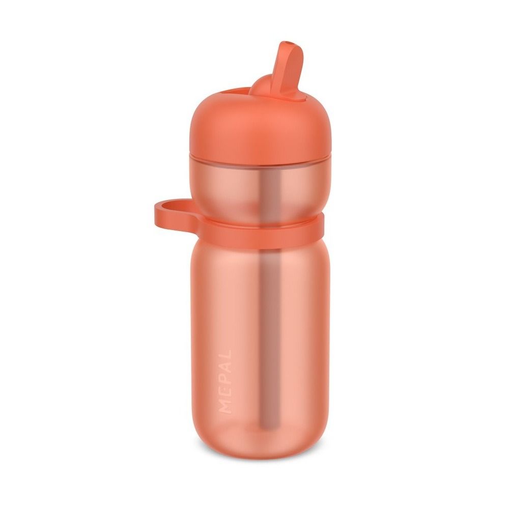 drinkfles flip sport 600 ml - peach orange