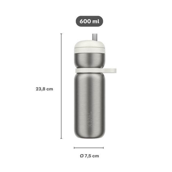 isoleerfles twist sport 600 ml - graphite black