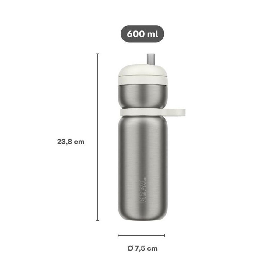 isoleerfles twist sport 600 ml - graphite black