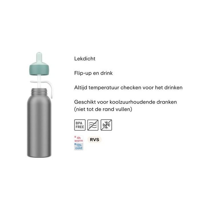 isoleerfles flip-up campus 350 ml - fairy garden