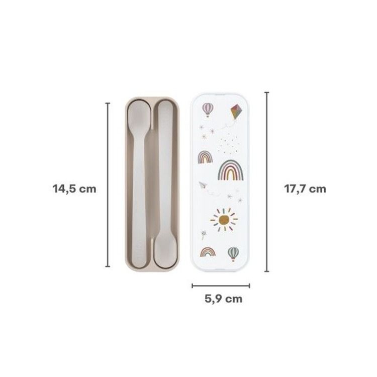 set babylepel mio 2 stuks - forest friends