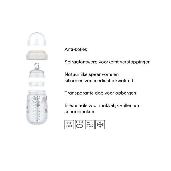 babyfles mio 240 ml - forest friends