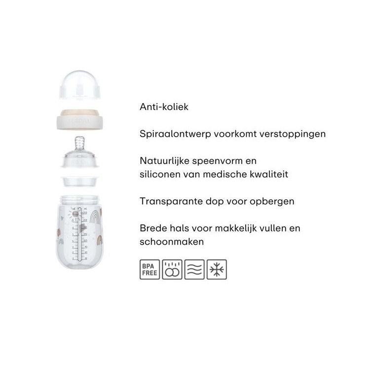 babyfles mio 240 ml - forest friends