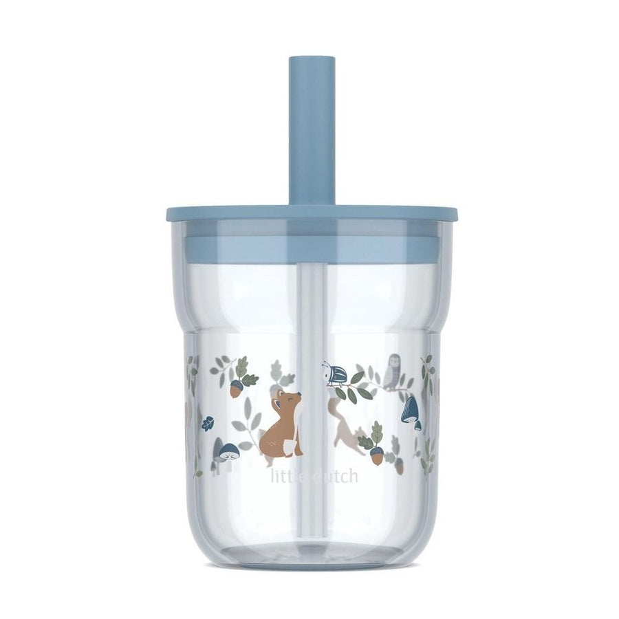 kinderglas mio 250 ml met rietje - forest friends