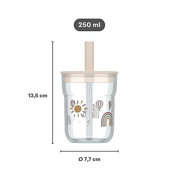 kinderglas mio 250 ml met rietje - fairy garden