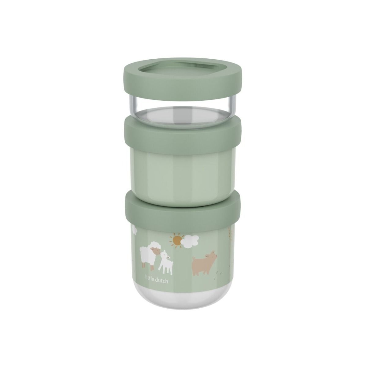 snackbox stack mio 3-delig - little farm