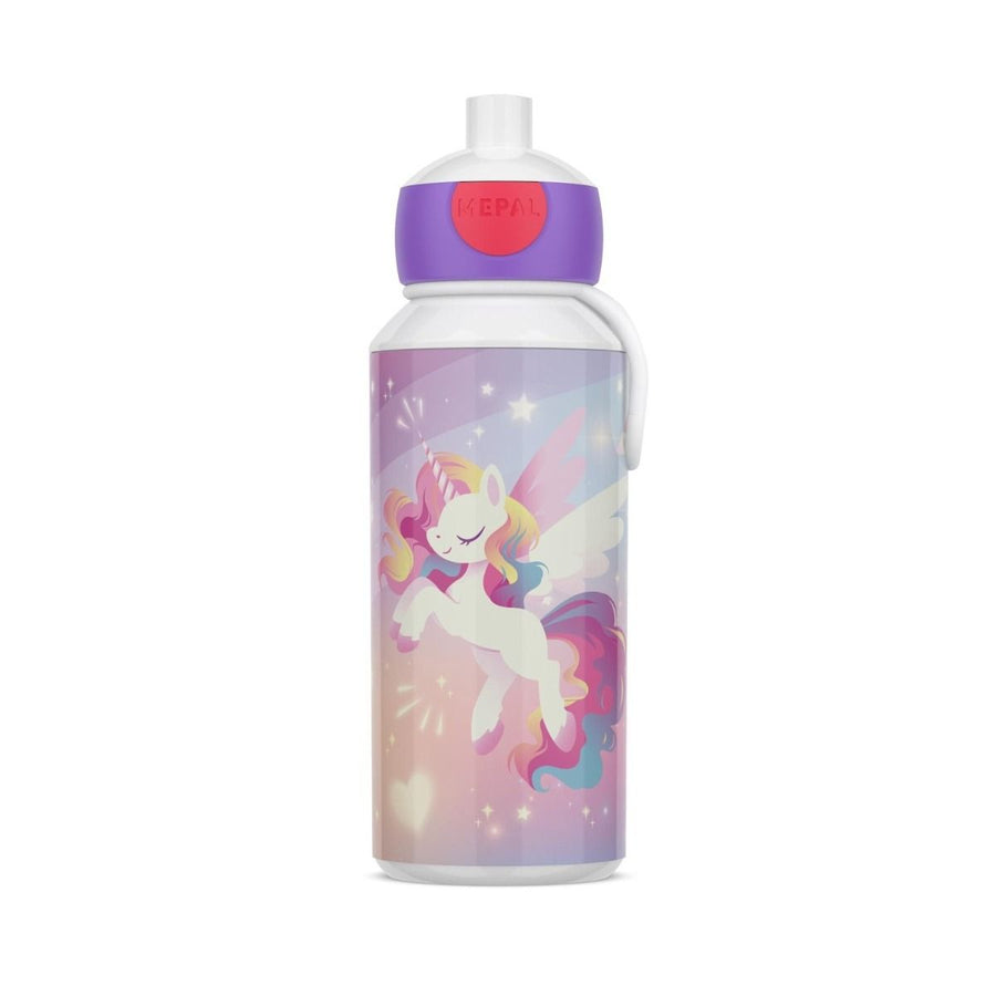 drinkfles pop-up campus 400 ml - unicorn glow
