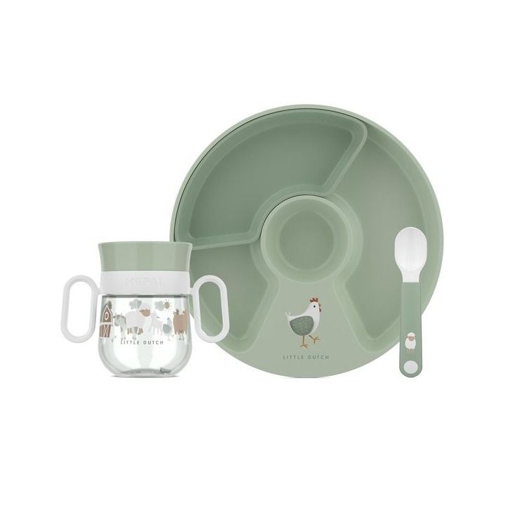 set babyservies mio 3-delig - little farm