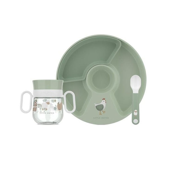 set babyservies mio 3-delig - little farm