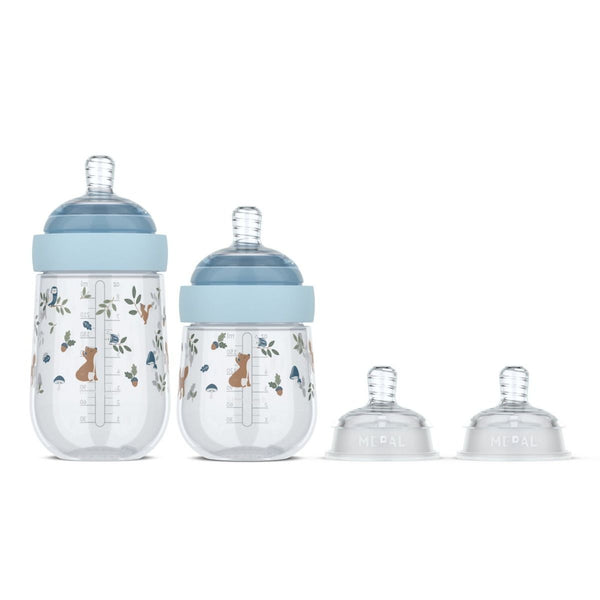 starterset babyflessen mio 4-delig - forest friends