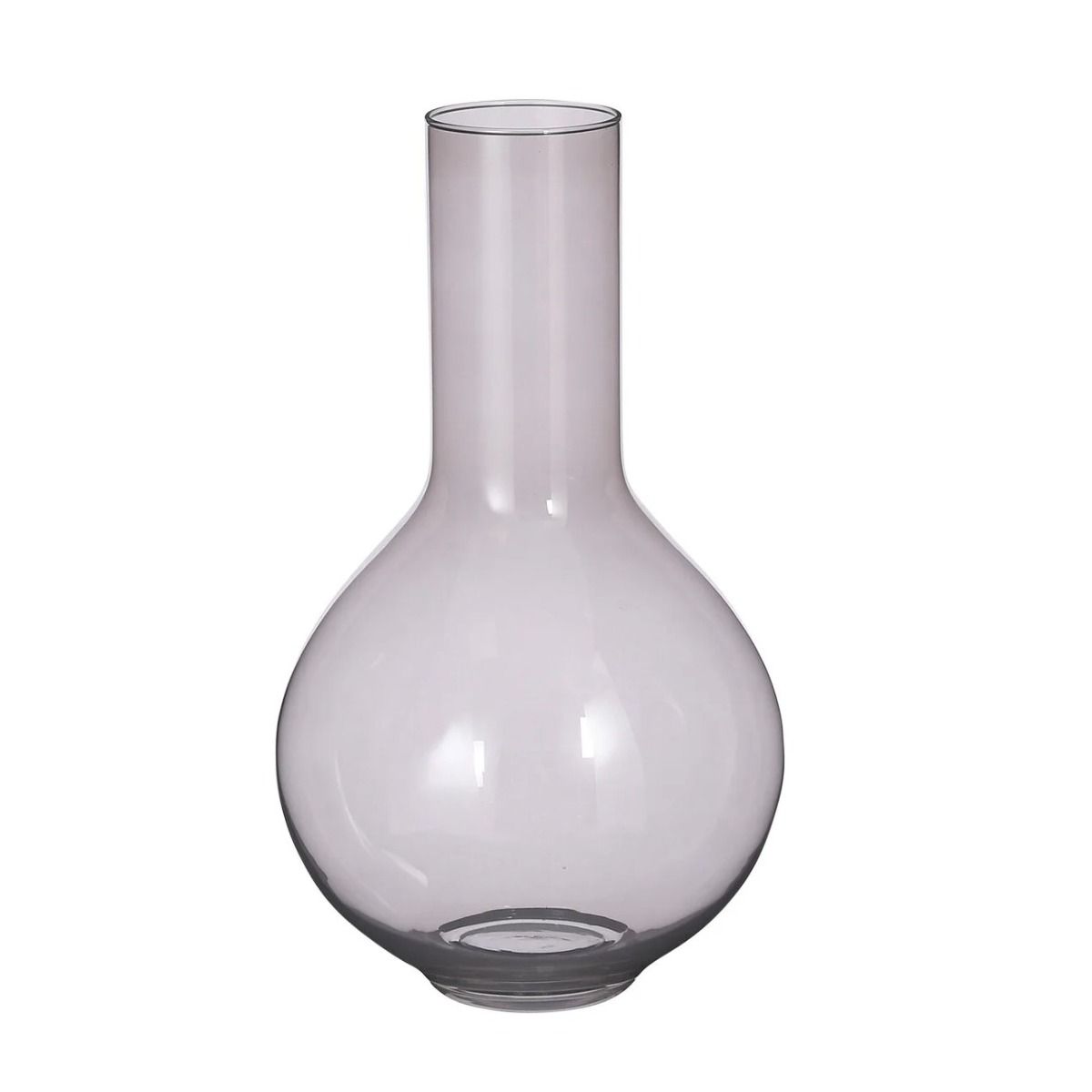 Nyla vaas glas d.grijs - h50xd29cm