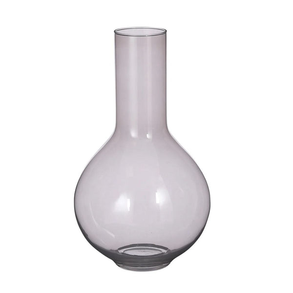 Nyla vaas glas d.grijs - h50xd29cm