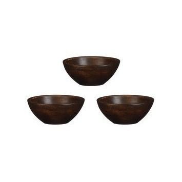 Pompeo schaal bruin 3 stuks - h5xd11cm
