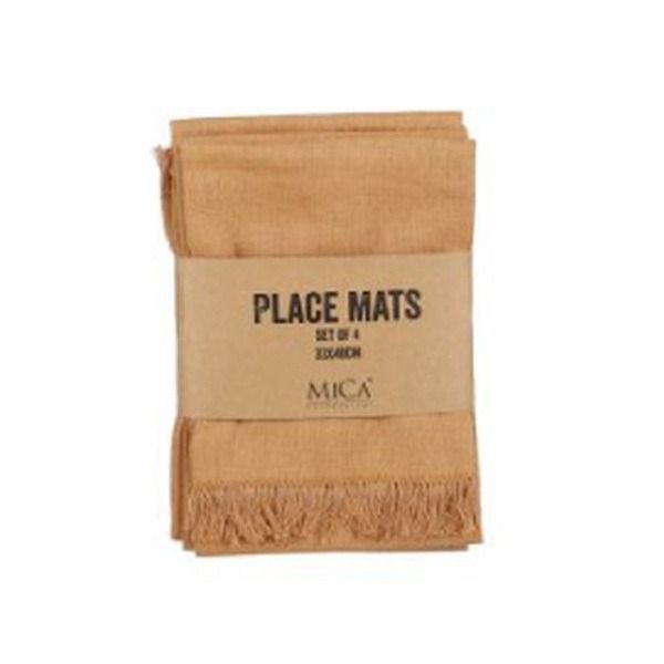 Villia placemat bruin 4 stuks - l48xb33cm