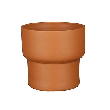 Riva base pot rond terra - h15xd17cm