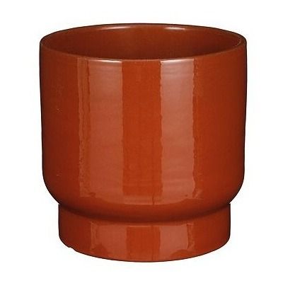 Thiago pot rond rood - h20xd22cm