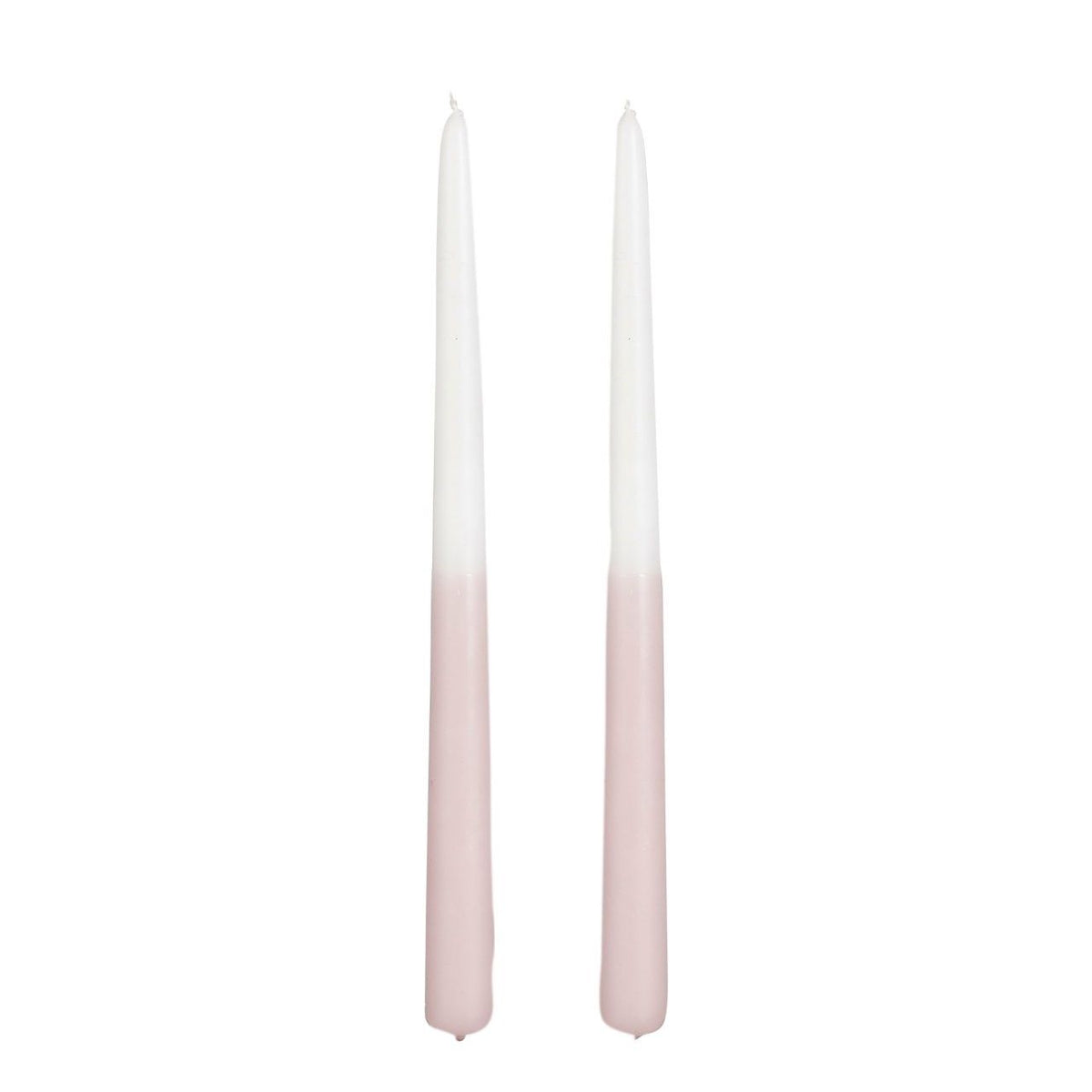 Dip-dye dinerkaars mauve 2 stuks - h30xd2,2cm