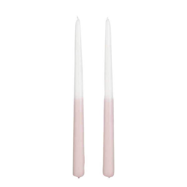 Dip-dye dinerkaars mauve 2 stuks - h30xd2,2cm