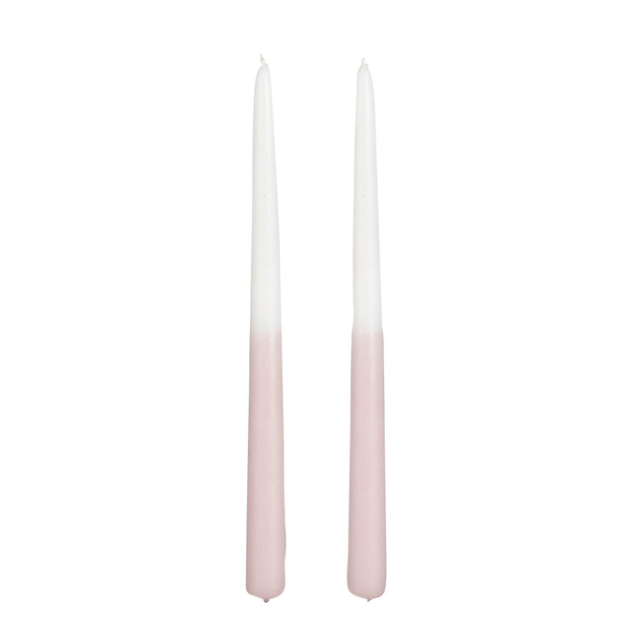 Dip-dye dinerkaars mauve 2 stuks - h30xd2,2cm