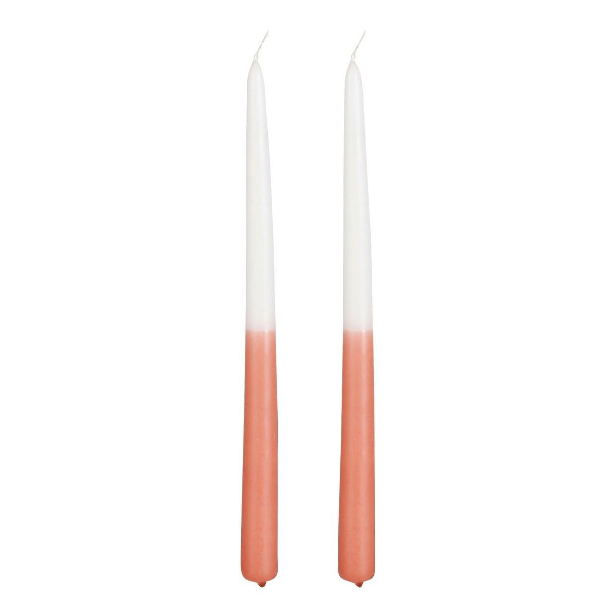 Dip-dye dinerkaars terra 2 stuks - h30xd2,2cm