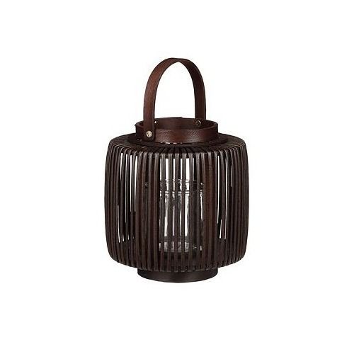 Havard windlicht d.bruin - h23xd20cm