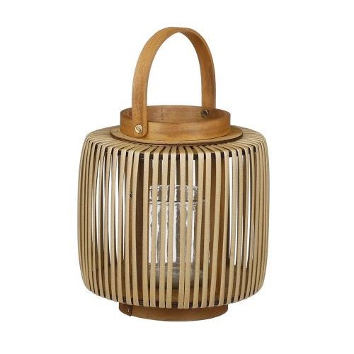 Havard windlicht bruin - h23xd20cm