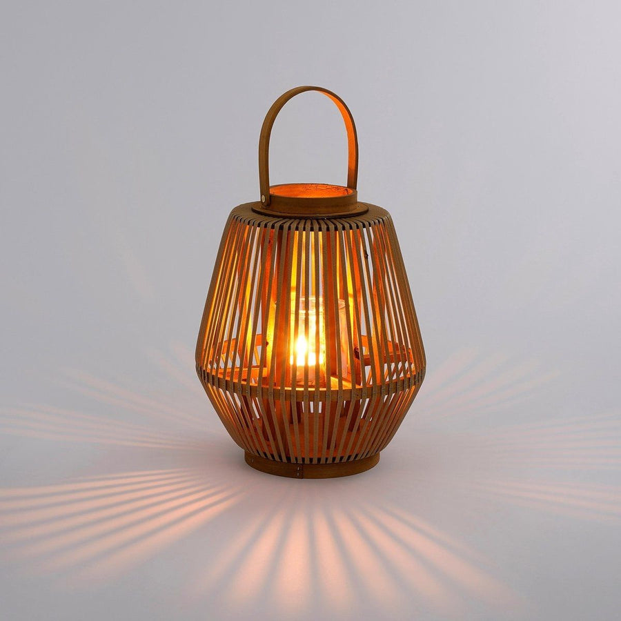 Havard windlicht bruin - h37xd31cm