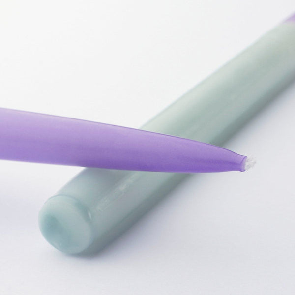 Dip-dye kaars l.blauw 4 stuks - h28xd1,4cm