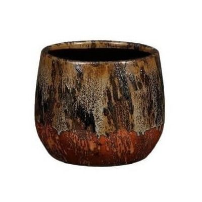 Bloempot Frederique 20 cm bruin
