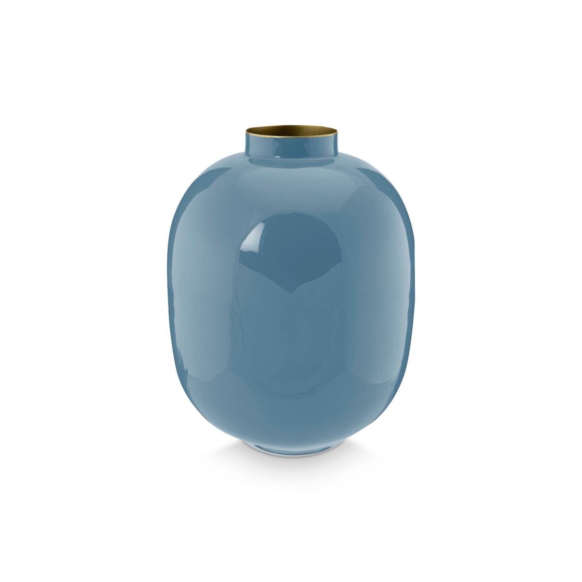 Vase Metal Blue 32cm
