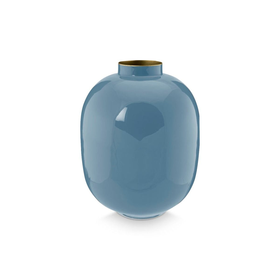 Vase Metal Blue 32cm
