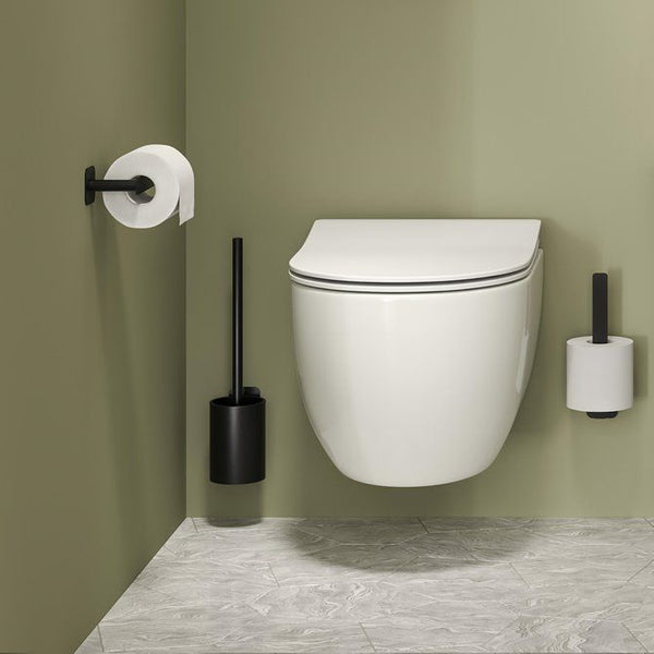 Colar Toiletrolhouder zonder klep Zwart