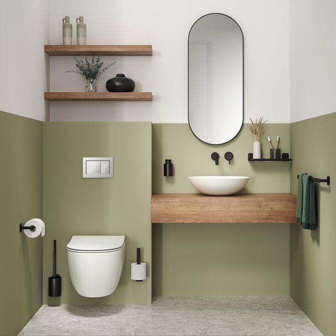 Colar Toiletrolhouder zonder klep Zwart