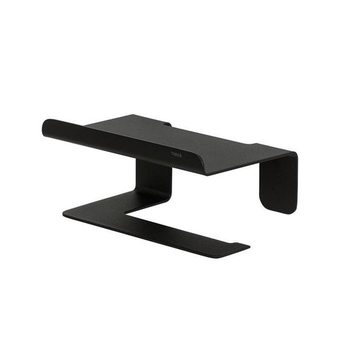 Colar Toiletrolhouder met planchet Zwart