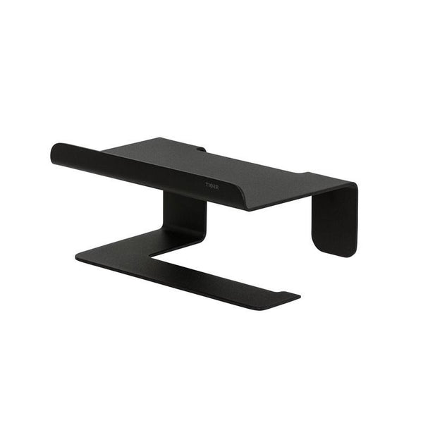Colar Toiletrolhouder met planchet Zwart