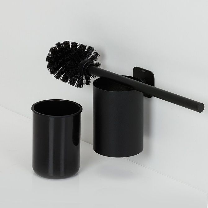 Colar Toiletborstel met houder Zwart