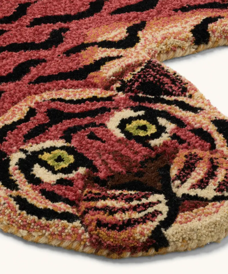 Vloerkleed Tula wijze tijger S
