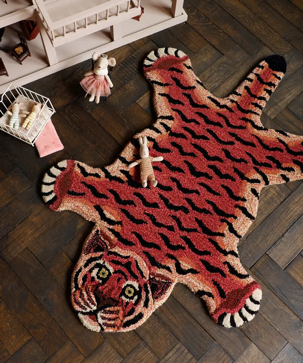 Vloerkleed Tula wijze tijger S