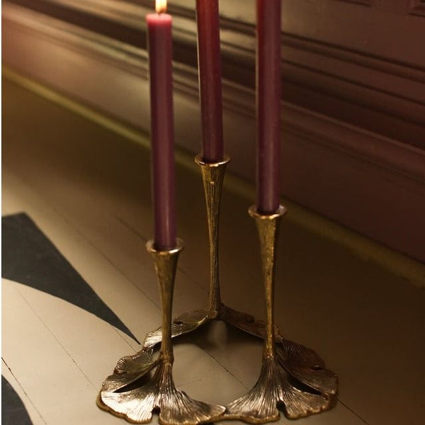 Gaya Ginko Triple Candle Holder