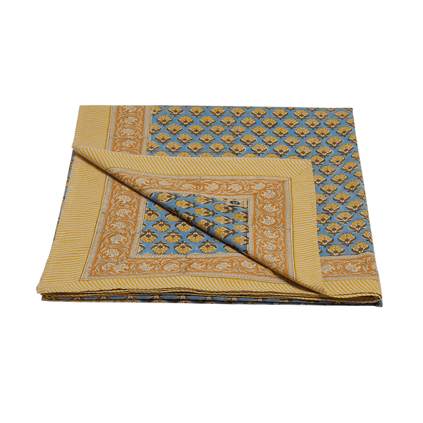 Blue Emma Single Throw in Tote Bag