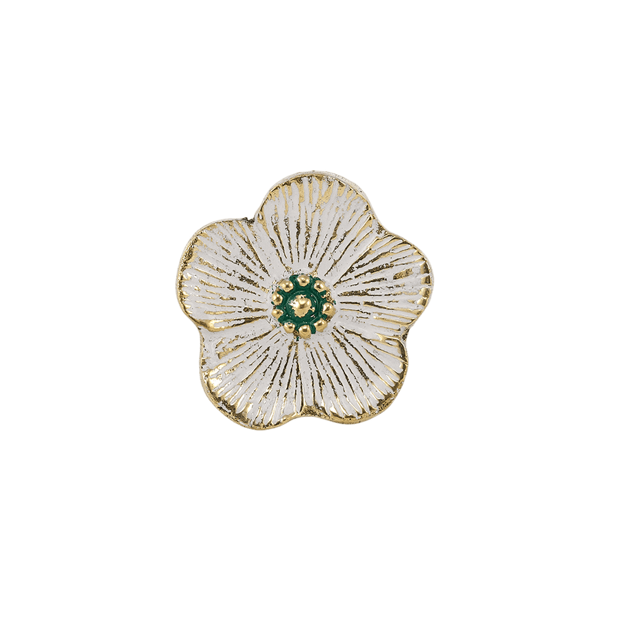 Faye Flower Knob White