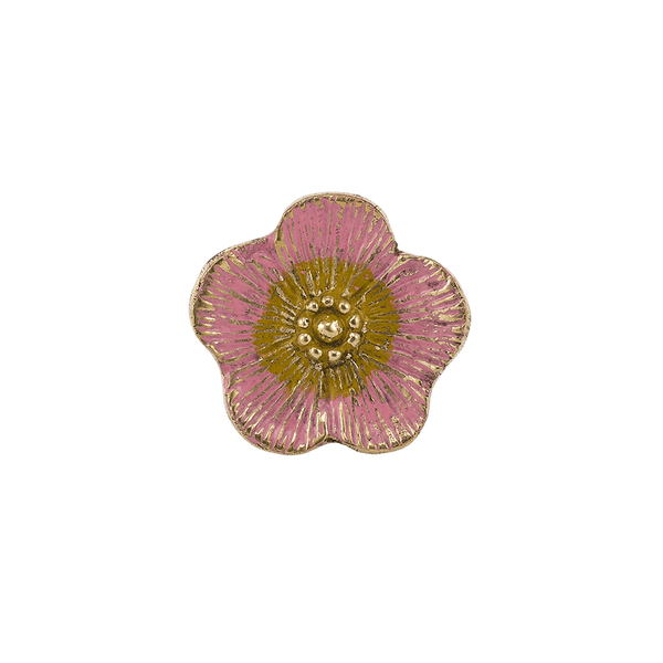 Faye Flower Knob Pink