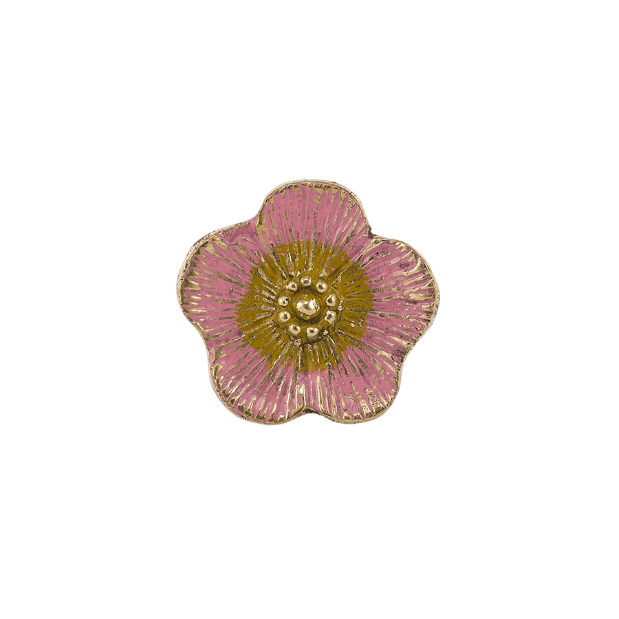 Faye Flower Knob Pink