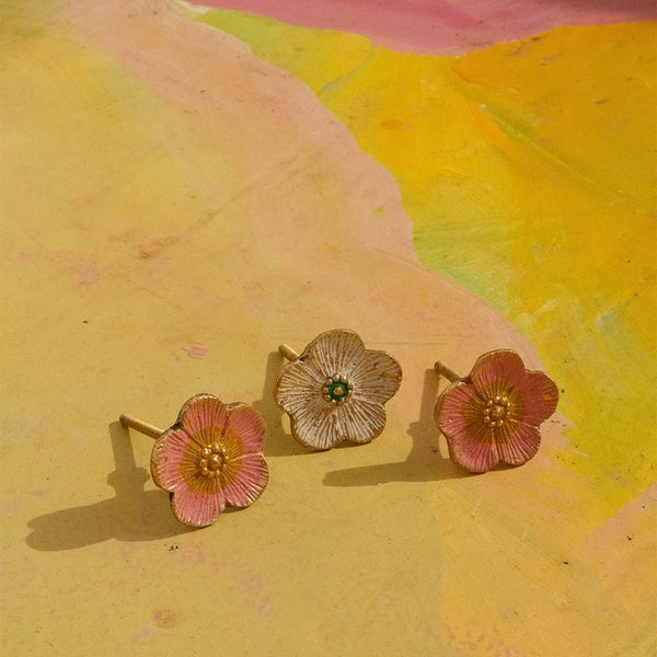 Faye Flower Knob Pink