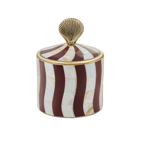 Abby Shell Circus Box Large Burgundy