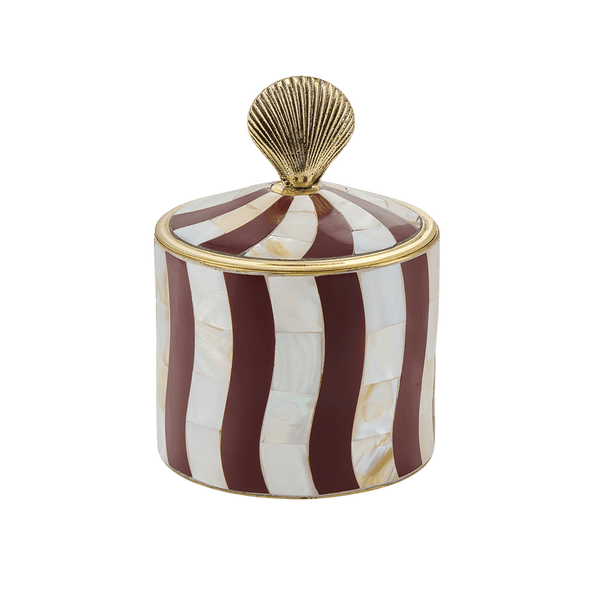 Abby Shell Circus Box Large Burgundy