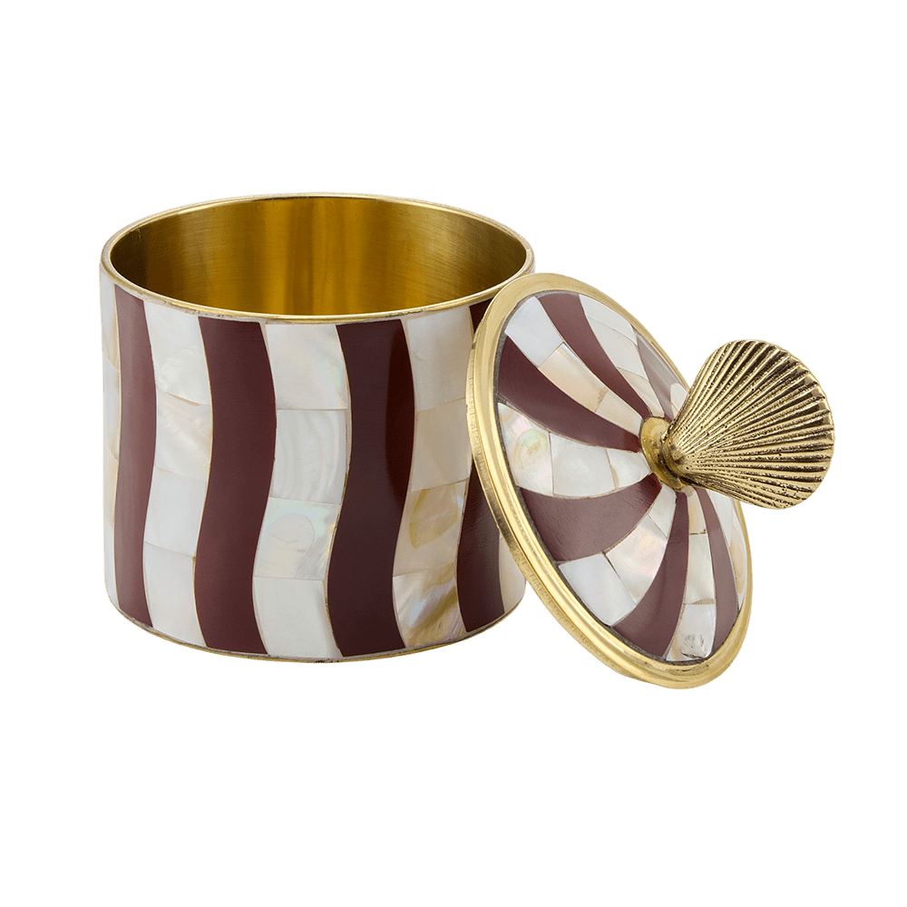 Abby Shell Circus Box Large Burgundy
