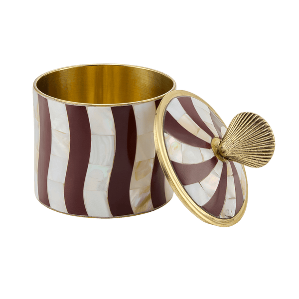 Abby Shell Circus Box Large Burgundy